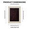 Natural Whitewash Wood Shadow Box Frame with Acrylic Front - Brown Suede Backing, 30 Sizes